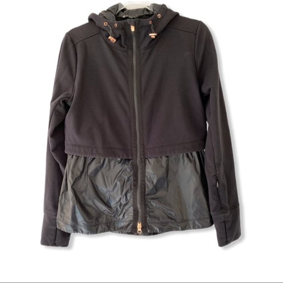Athleta Windy Point Zip Black Hoodie - Picture 2 of 6